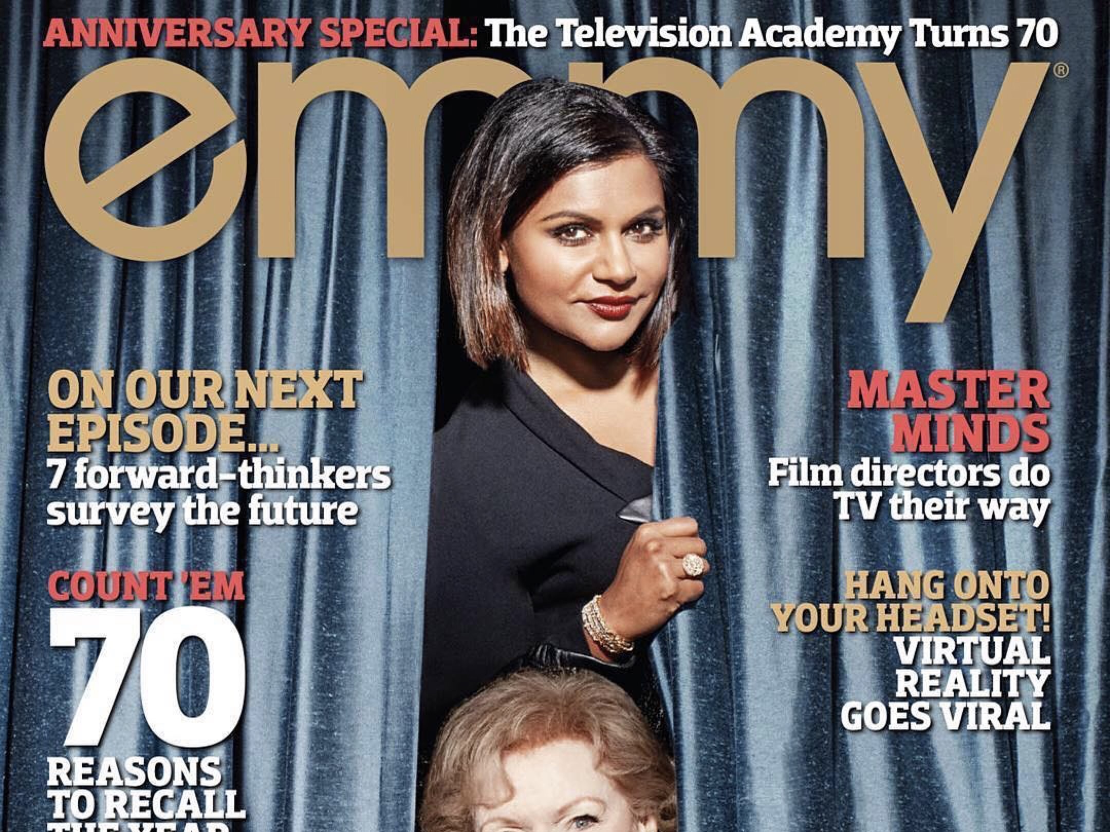 Mindy Kaling Emmy Magazine editorial styling by Laura LaRocca