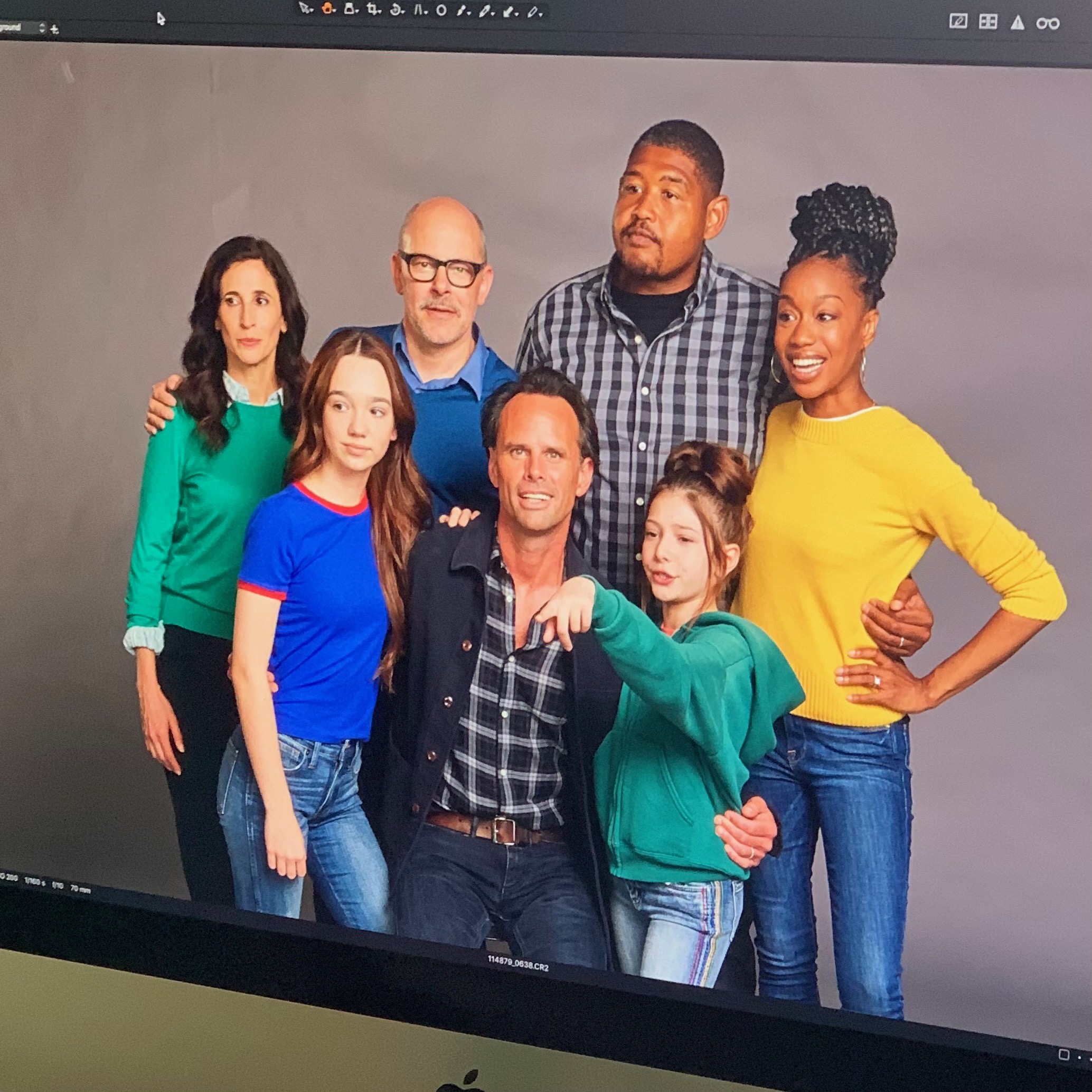 The Unicorn pilot cast photo shoot styling by Laura LaRocca